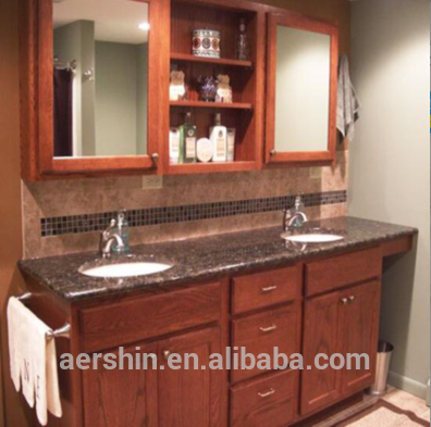 RTA classic furniture framed mirror shaker vanity bathroom cabinets